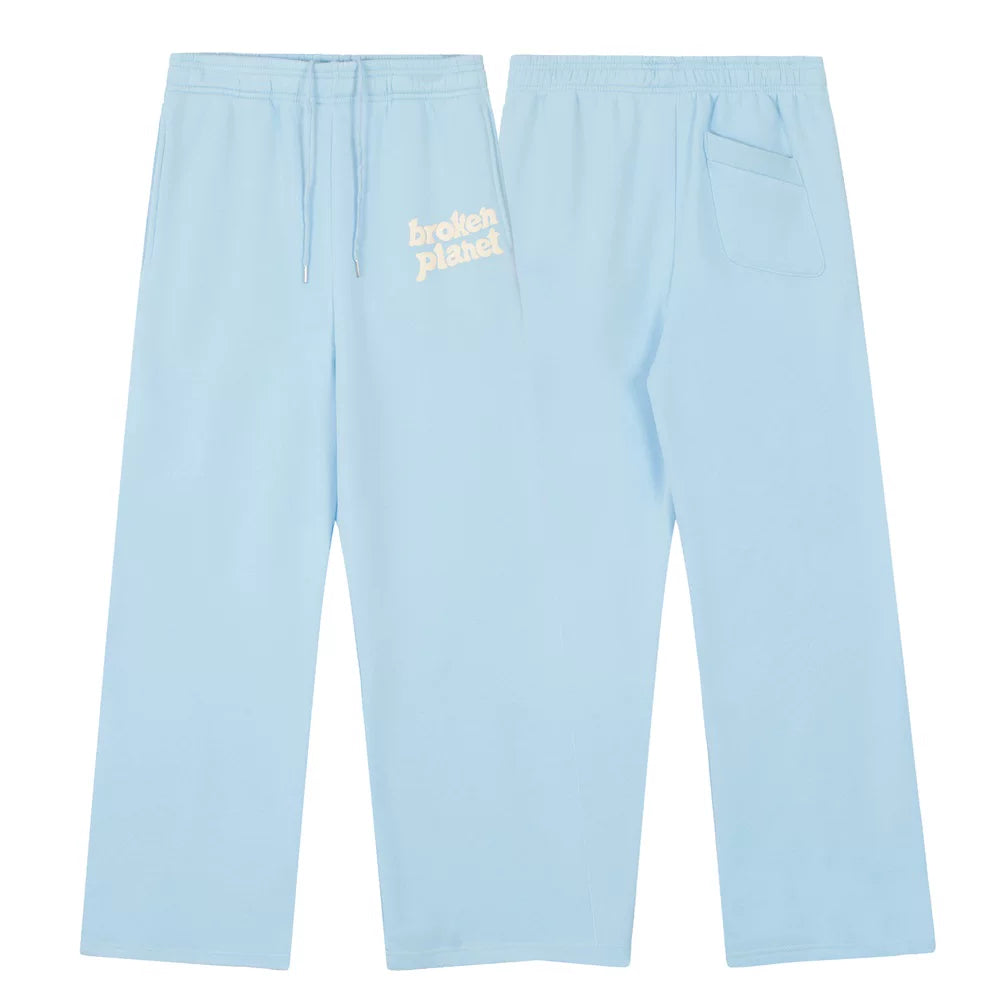 Broken Planet Market Typography Sweatpants - Sky Blue/Cream