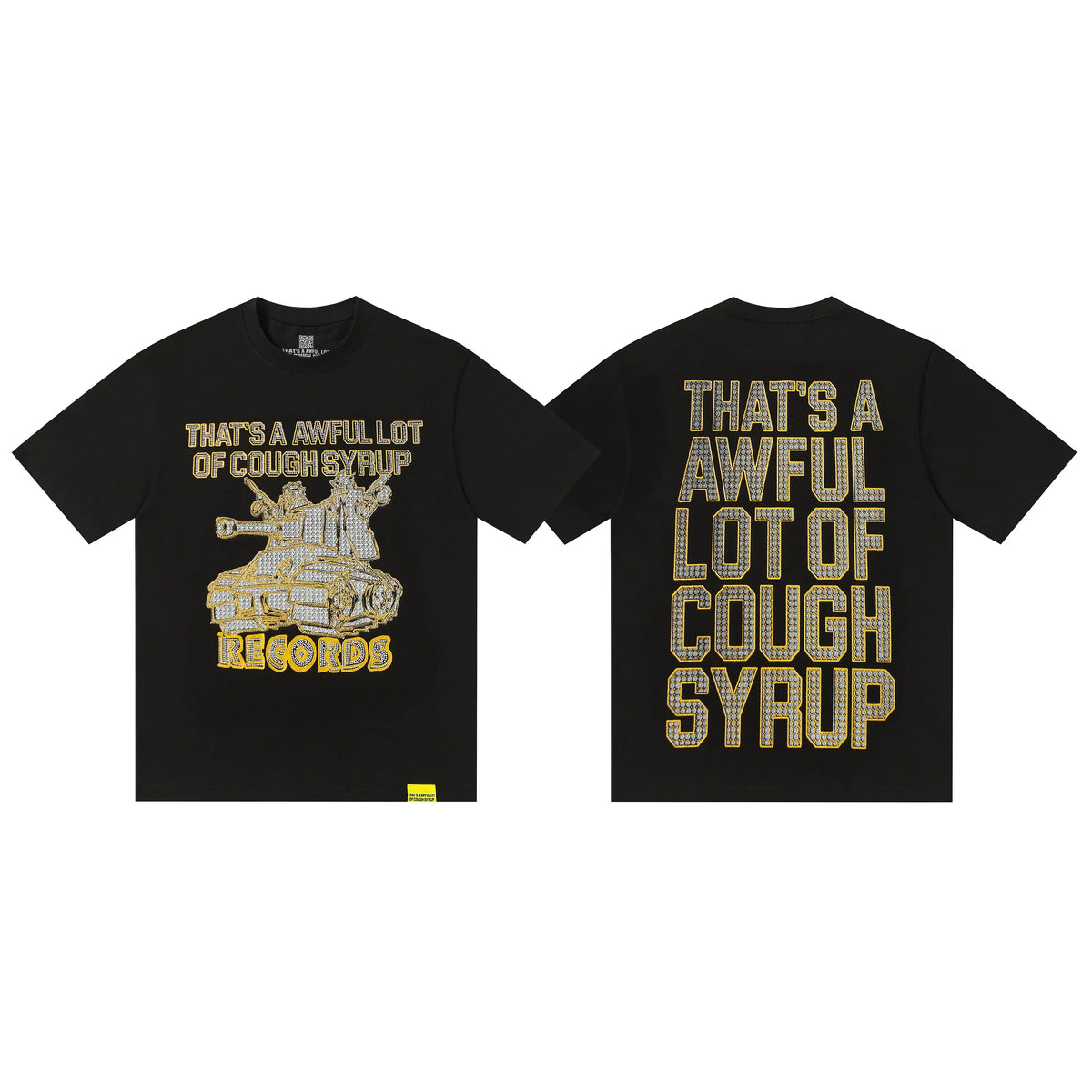 That's A Awful Lot Of Cough Syrup Records T-Shirt - Black