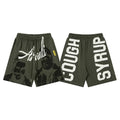 That's A Awful Lot Of Cough Syrup Portrait Side Logo Sweatshorts - Dark Green