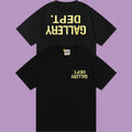 Gallery Dept. Inverted Logo Short Sleeve T-Shirt - Black/Yellow