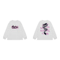 Anti Social Social Club Dragon Pink Logo Long Sleeve T-Shirt - White