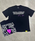 That's A Awful Lot Of Cough Syrup Paint Splatter Graphic T-Shirt - Black