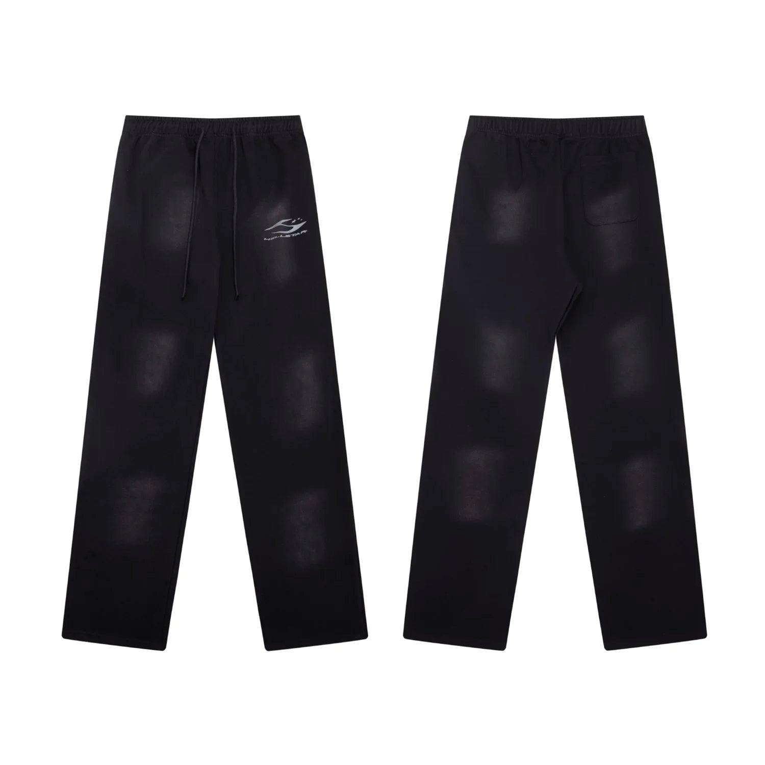 Hellstar Minimalist Logo Washed Black Sweatpants