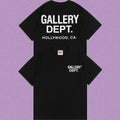 Gallery Dept. Hollywood Logo Short Sleeve T-Shirt - Black/White