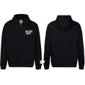 Gallery Dept Solid Black White Logo Full Zip Up Hoodie