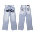 Hellstar Light Wash Bold Logo Denim Jeans