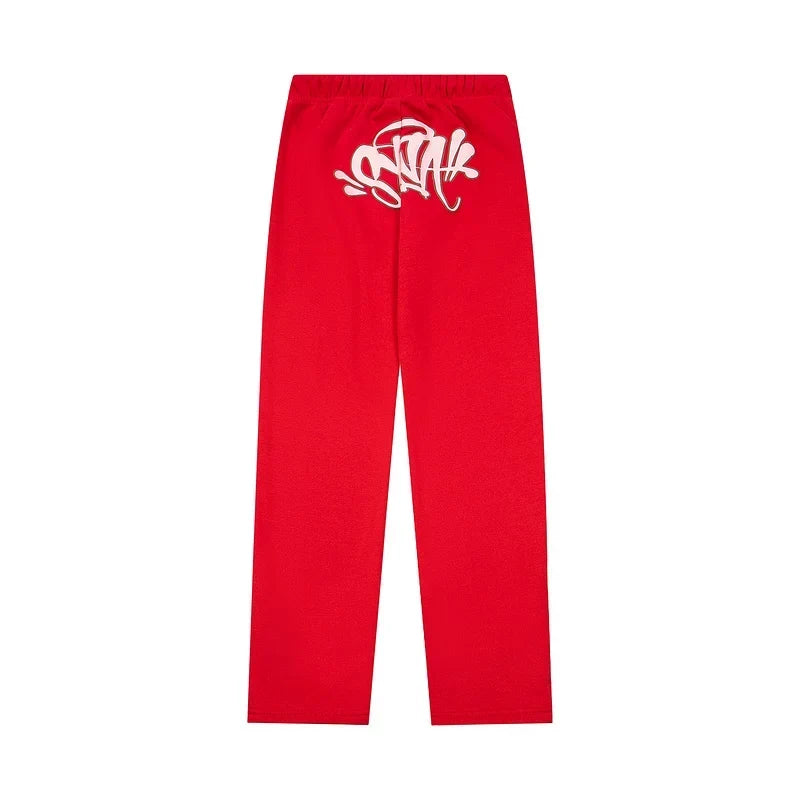 Syna World Graphic Fleece Sweatpants (Red / Pink)