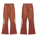 Who Decides War Flame Stained Glass Sweatpants - Brown/Copper Wash