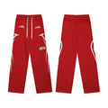 Hellstar Side Flame Graphic Drawstring Sweatpant red