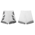 Hellstar Tribal Flame Gradient Shorts white