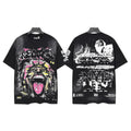 Hellstar "RECORDS NYC" Screaming Figure Graphic Tee - Black