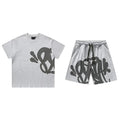 Syna World T-Shirt and Shorts Set (Grey / Black)