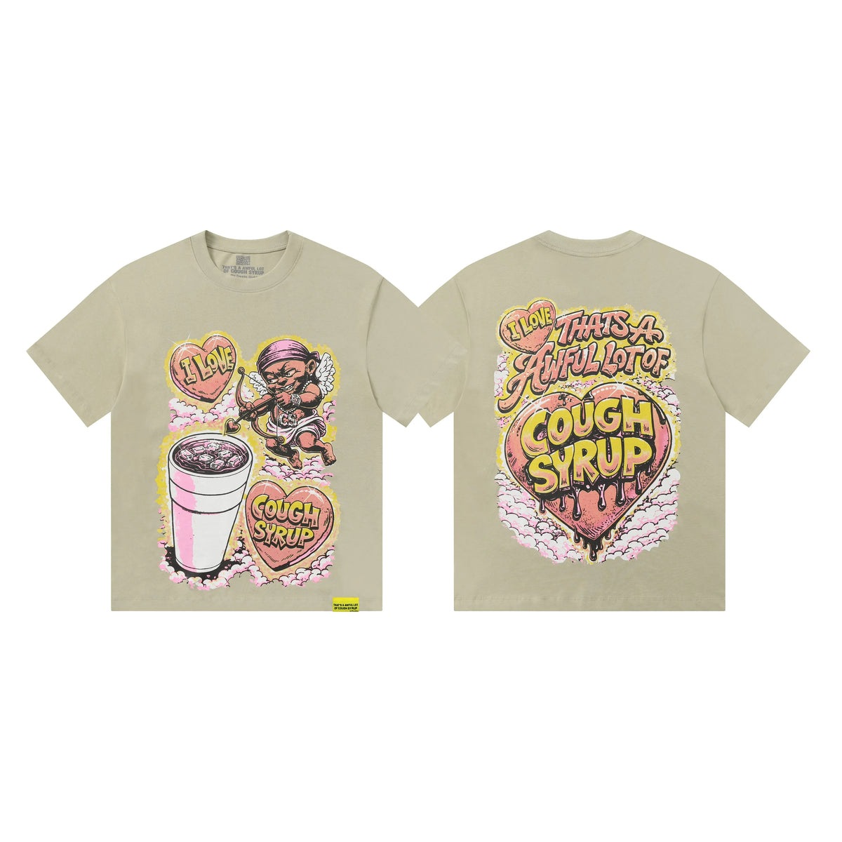 That's A Awful Lot Of Cough Syrup In Love With A Sipper T-Shirt - Khaki