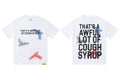 That's A Awful Lot Of Cough Syrup Gun Graphic T-Shirt - White