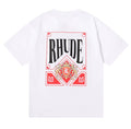 RHUDE Signature Crest Graphic Back-Print T-Shirt - White