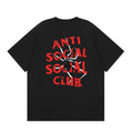 Anti Social Social Club Spider Red Logo T-Shirt - Black