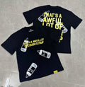 That's A Awful Lot Of Cough Syrup Baby Bottle Graphic T-Shirt - Black