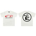 Hellstar Flame Face & Logo Graphic Tee - White