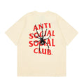 Anti Social Social Club Spider Red Logo T-Shirt - Cream