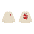 Anti Social Social Club Barbed Wire Red Logo Long Sleeve T-Shirt - Cream