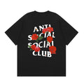 Anti Social Social Club Rose White Logo T-Shirt - Black