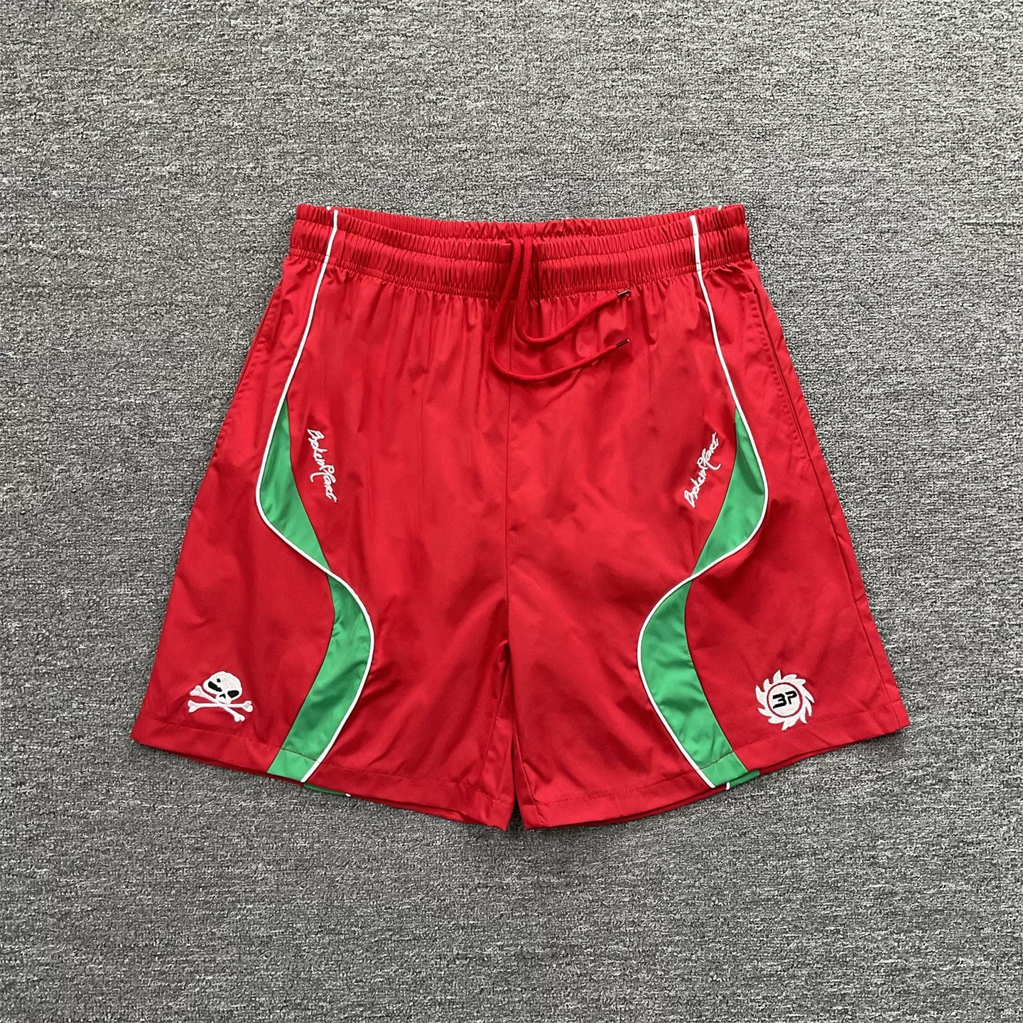 Hellstar Piping Athletic Shorts -,Red