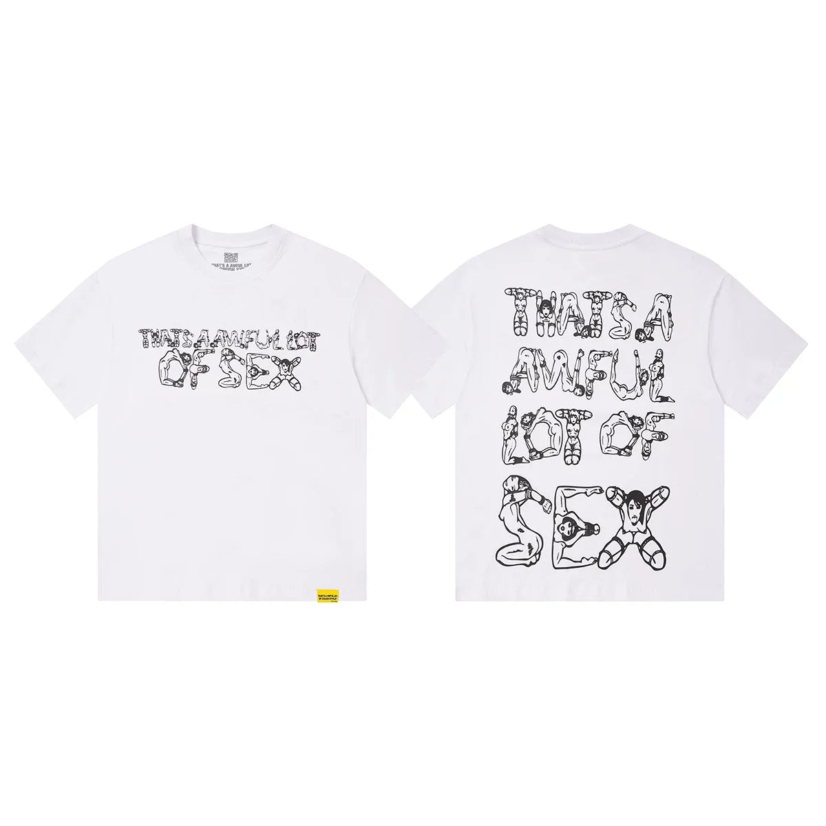 That's A Awful Lot Of Sex Graphic T-Shirt - White