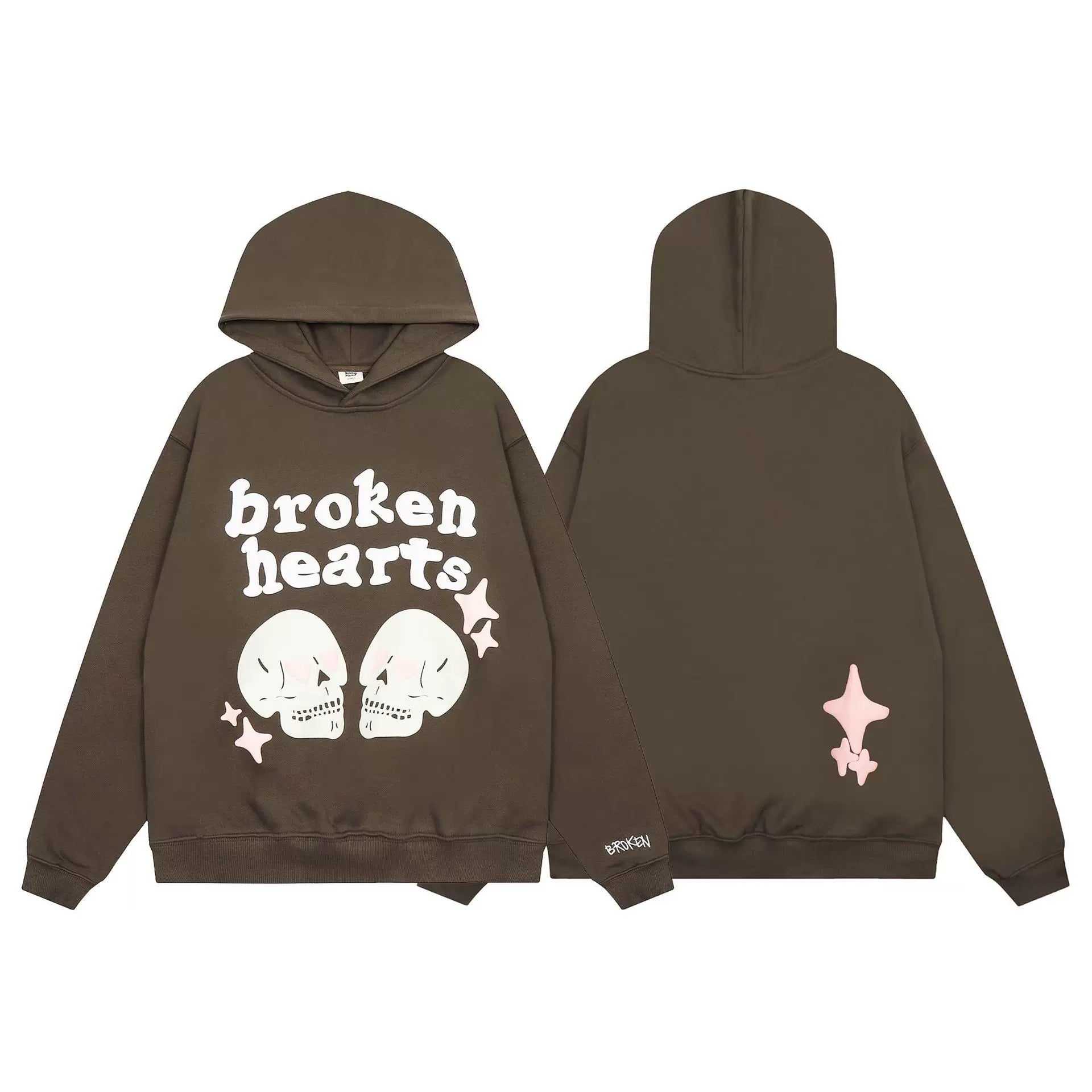 Broken Planet "Broken Hearts" Brown Hoodie
