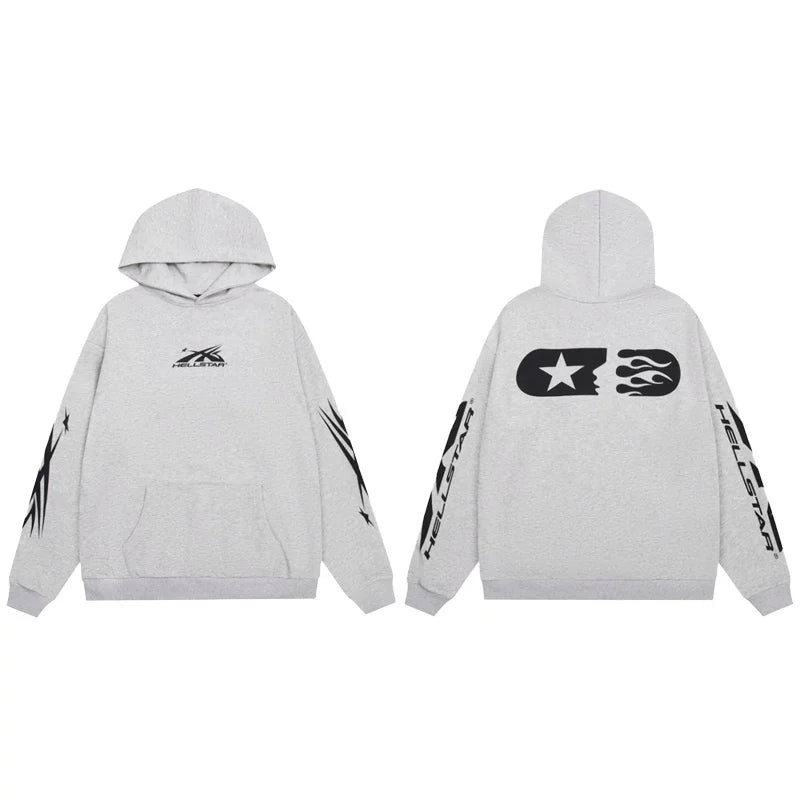 Hellstar Capsule Logo Hoodie grey