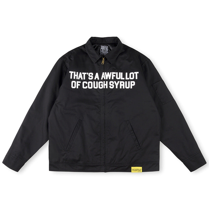 That's A Awful Lot Of Cough Syrup Worker Jacket - Black