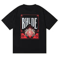 RHUDE Signature Crest Graphic Back-Print T-Shirt - Black