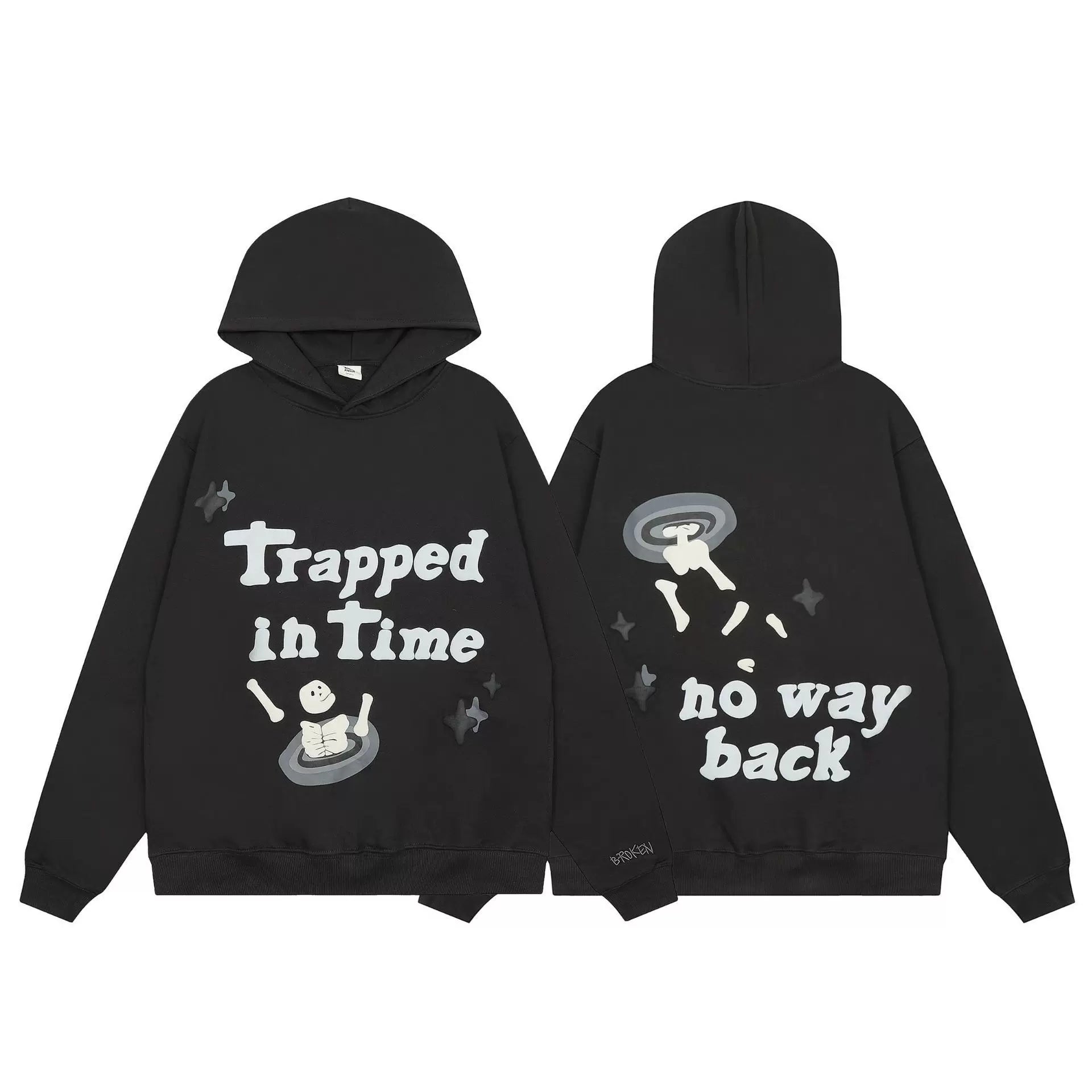 Broken Planet "Trapped In Time" Black Hoodie