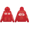 Hellstar Capsule Logo Zip-Up Red Hoodie