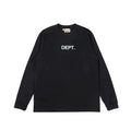 Gallery Dept. Minimalist DEPT. Logo Long Sleeve T-Shirt - Black/White