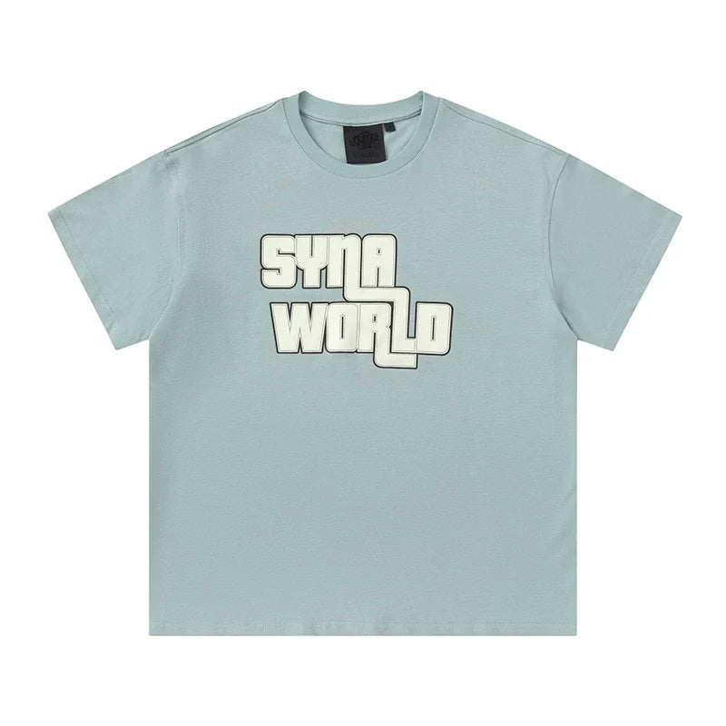 Syna World Grand Theft Graphic Logo Oversized Tee (Sage Green / Off-White)