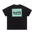 Syna World Pixel Tech Box Logo Oversized Tee (Black / Mint Green)