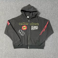 Broken Planet Market "2053" Full-Zip Hoodie - Charcoal Grey