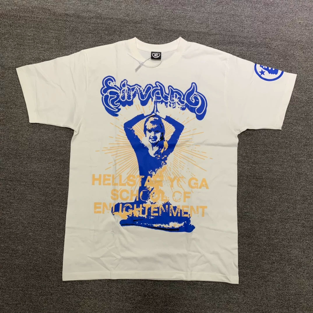 Hellstar Yoga School of Enlightenment Graphic Tee - White