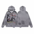 Vale Forever Sade Portrait & Newspaper Collage Vintage Wash Full-Zip Hoodie