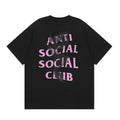 Anti Social Social Club Dragon Pink Logo T-Shirt - Black