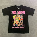 Hellstar "Paradise Girls!" Cartoon Graphic Tee -  Black