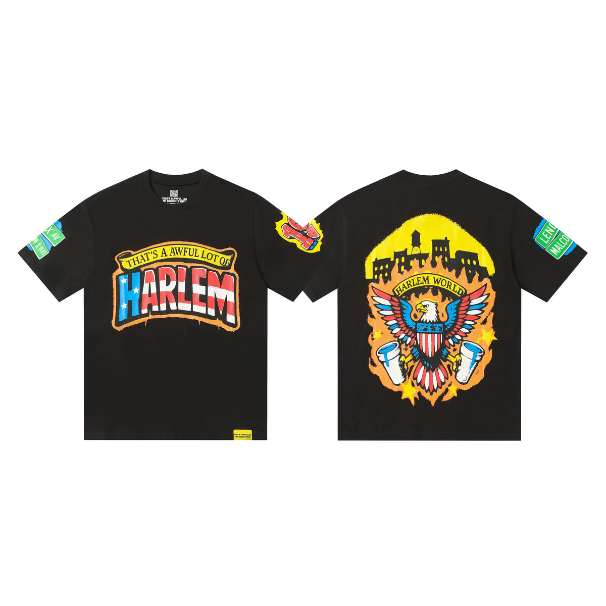That's A Awful Lot Of Cough Syrup Harlem Eagle Graphic T-Shirt - Black