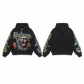Vale Forever Valley Dreams Statue of Liberty & Portrait Graphic Vintage Wash Full-Zip Hoodie