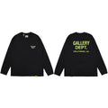 Gallery Dept. Hollywood Logo Long Sleeve T-Shirt - Black/Neon Yellow