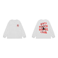 Anti Social Social Club Spider Red Logo Long Sleeve T-Shirt - White