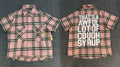 That's A Awful Lot Of Cough Syrup Distressed Plaid Button-Down Shirt - Pink Plaid