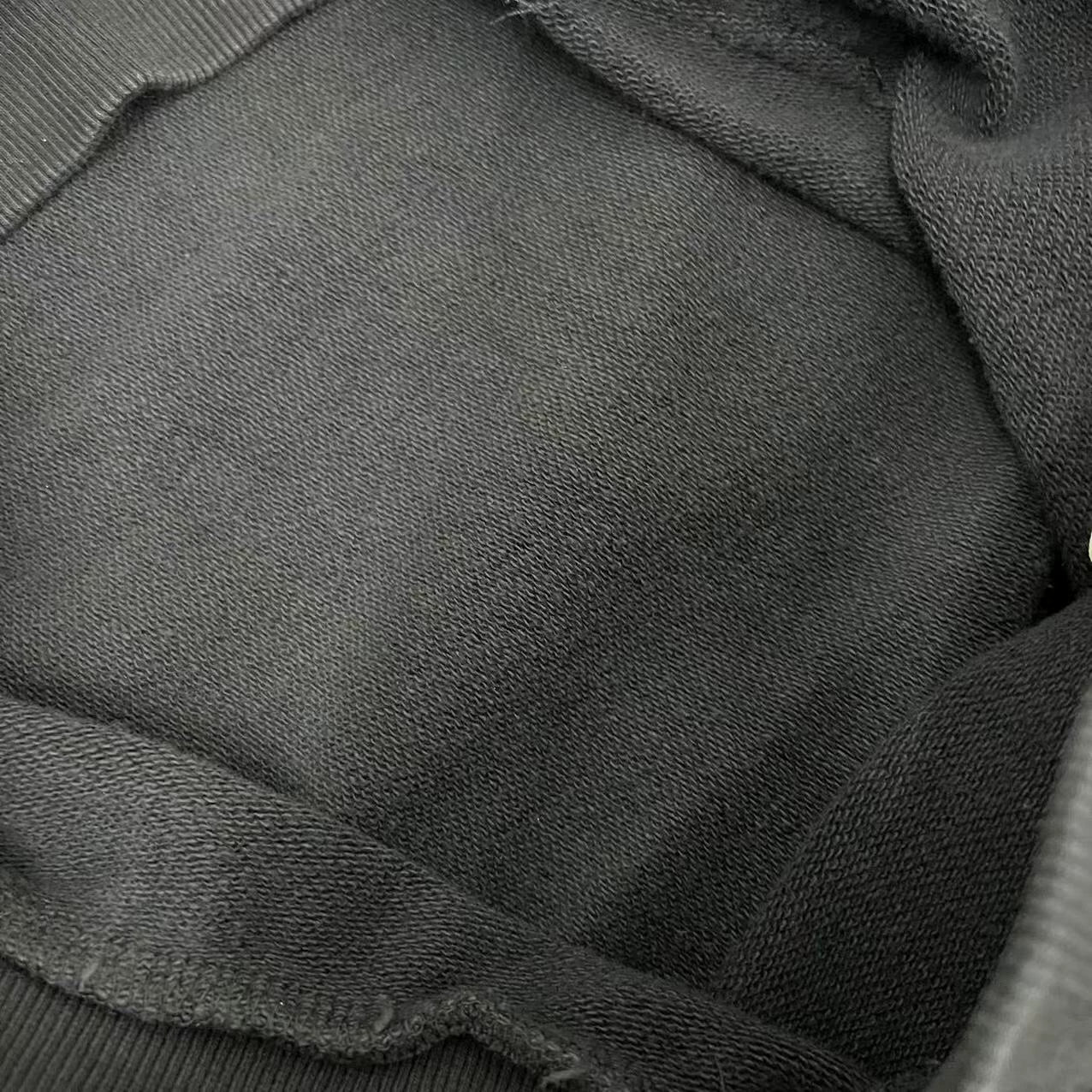 Title Hellstar Front Logo & Flame Graphic Washed Black Full-Zip Hoodie