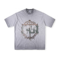 SAINT VANITY Vintage Crown Graphic Short-Sleeve T-Shirt - Grey / Vintage Wash