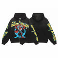 Vale Forever Valley Dreams Cartoon Graphic Vintage Wash Full-Zip Hoodie