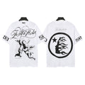 Hellstar "The Path to Paradise" Cherub & Flame Face Graphic Tee - White
